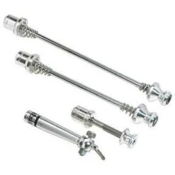 TranzX Sicherheitsschnellspanner-Set 5-Kant Silber Farbe Silber