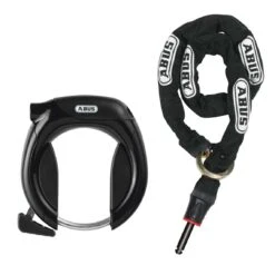 Abus Protectic 4960 Rahmenschloss + Adaptor Chain 6KS85 Kette + ST5850 Tasche