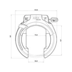 Axa Block XXL Rahmenschloss -Scott Verkäufe axa block xxl rahmenschloss 2022 67804 e