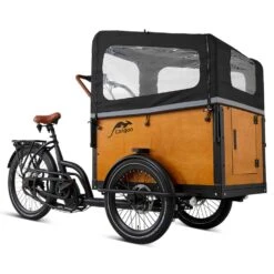 Cangoo Noon E-Cargobike -Scott Verkäufe cangoo noon 125008 transportrad schwarz holz 2