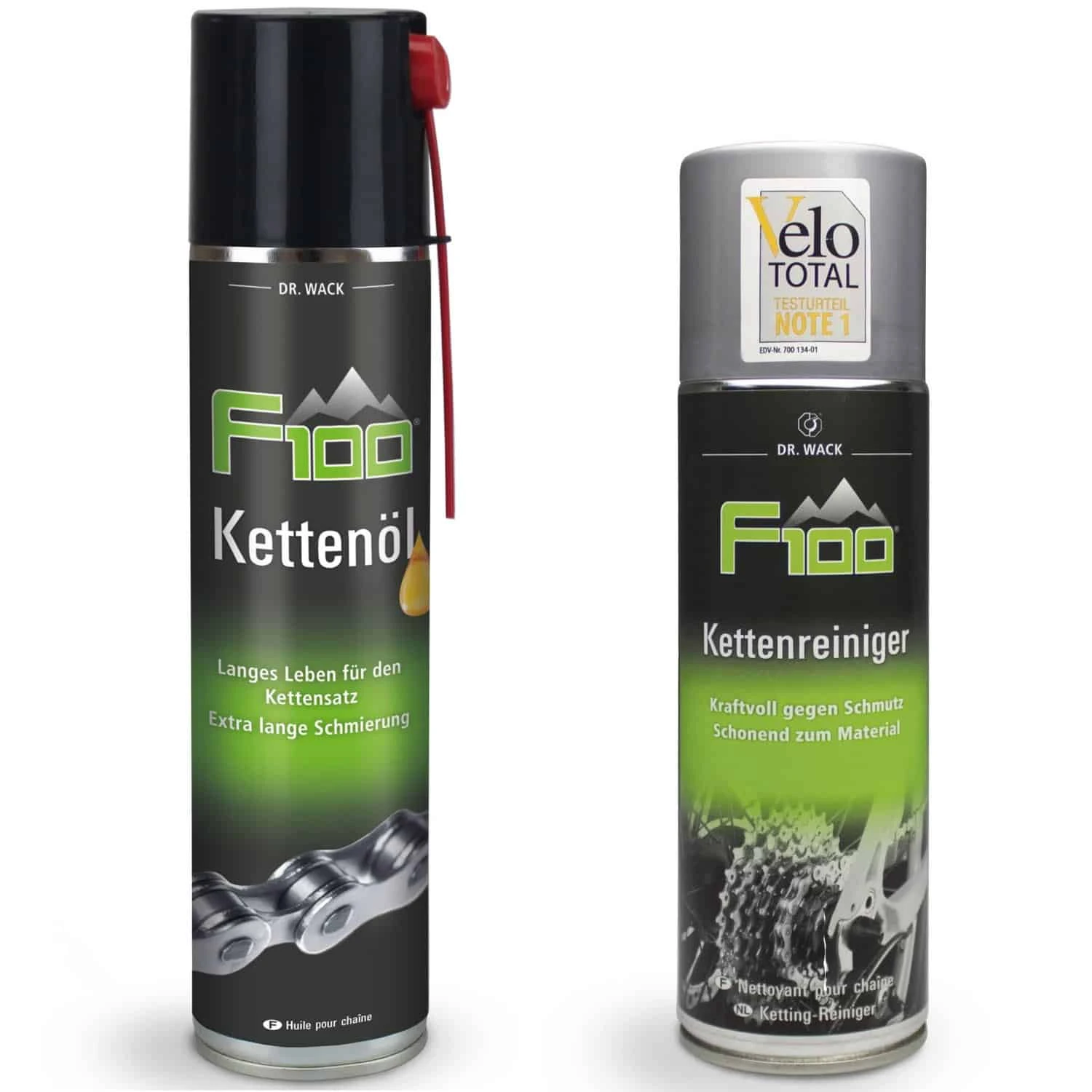 Dr. Wack F100 Kettenöl (400 Ml) + Kettenreiniger (400 Ml) 3 Dr. Wack F100 Kettenöl (400 Ml) + Kettenreiniger (400 Ml)
