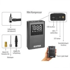 Eufab Elektro Pumpe Mini Kompressor Mit Akku 10 Eufab Elektro Pumpe Mini Kompressor Mit Akku -Scott Verkäufe eufab mini kompressor 2022 310826 c