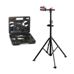 Eufab Profi Fahrrad-Montageständer + XLC TO-S61 Werkzeugkoffer