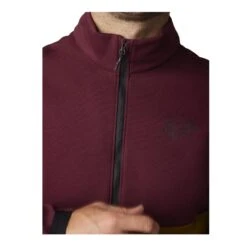 Fox Ranger Fire Fleece Crew Jacke Herren -Scott Verkäufe fox ranger fire fleece crew dark maroon herren 593291 neu d