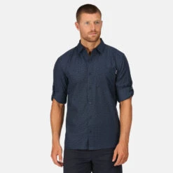 Regatta Mindano LS V Radshirt Langarm Herren -Scott Verkäufe regatta mindano ls v radshirt langarm herren navy floral 595528 c