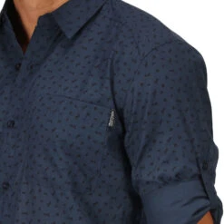 Regatta Mindano LS V Radshirt Langarm Herren -Scott Verkäufe regatta mindano ls v radshirt langarm herren navy floral 595528 e