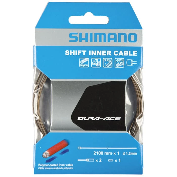 Shimano Dura-Ace Polymerbeschichteter Schaltzug (2100 Mm) 3 Shimano Dura-Ace Polymerbeschichteter Schaltzug (2100 Mm)