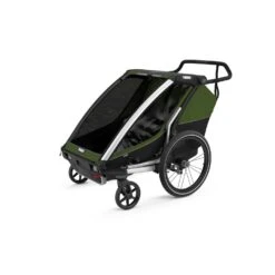 Thule Chariot Cab 2 Fahrradanhänger -Scott Verkäufe thule cab2 cypressgreen 2021 c